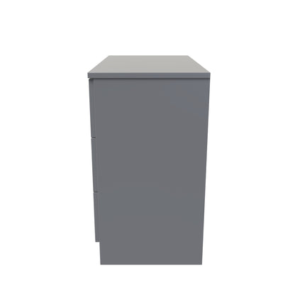 Plymouth Chest of Drawers Grey 3 Drawers 74cm