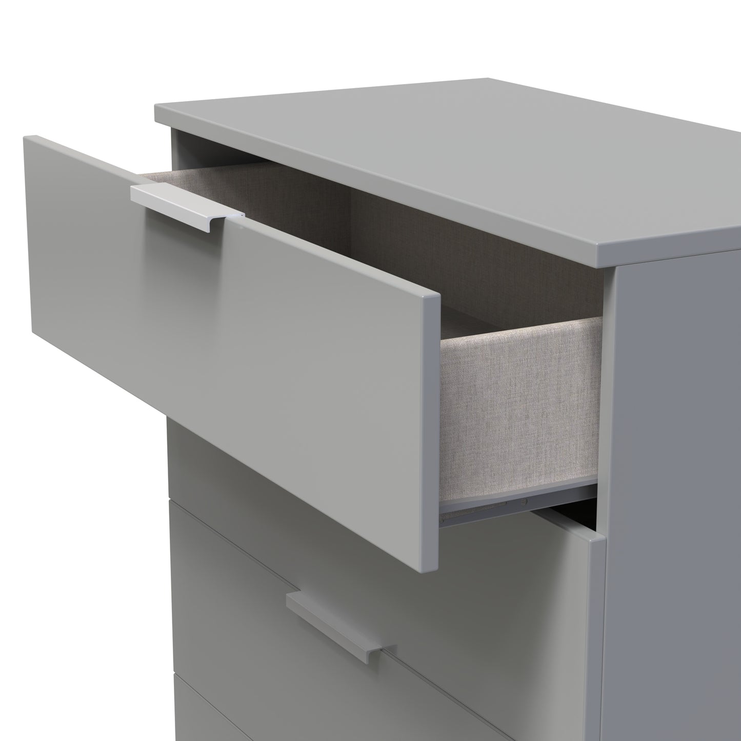 Plymouth Chest of Drawers Grey 4 Drawers 74cm