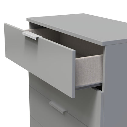 Plymouth Chest of Drawers Grey 4 Drawers 74cm