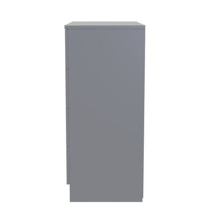 Plymouth Chest of Drawers Grey 4 Drawers 74cm