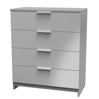 Plymouth Chest of Drawers Grey 4 Drawers 74cm