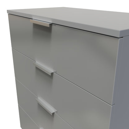 Plymouth Chest of Drawers Grey 4 Drawers 74cm