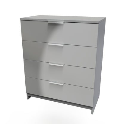 Plymouth Chest of Drawers Grey 4 Drawers 74cm