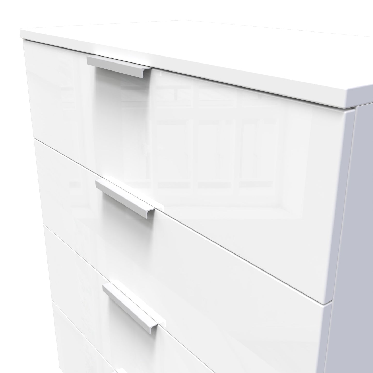 Plymouth Chest of Drawers White 4 Drawers 74cm