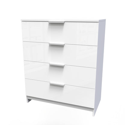 Plymouth Chest of Drawers White 4 Drawers 74cm