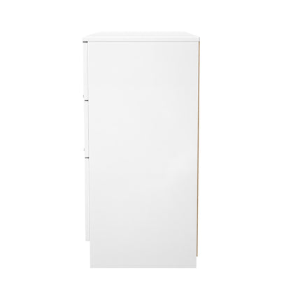 Plymouth Large Chest of Drawers White 6 Drawers 110cm