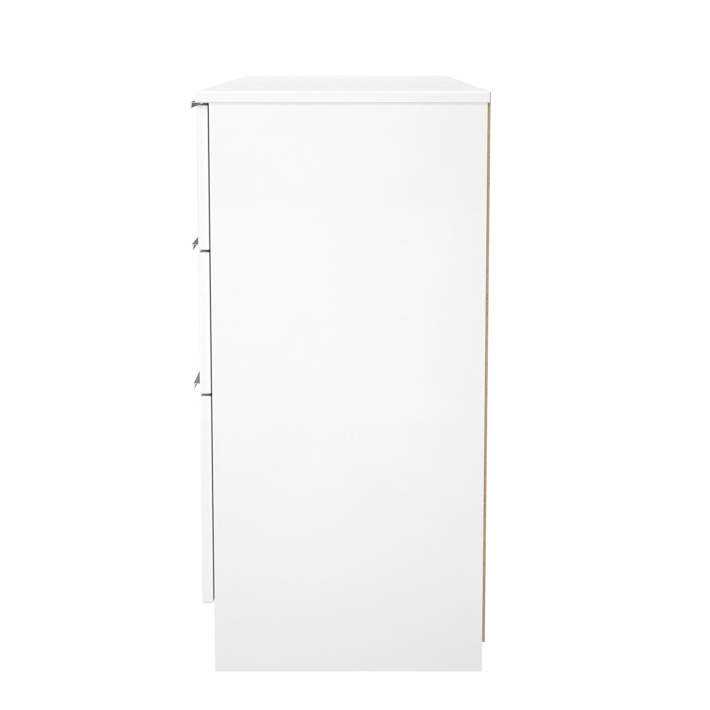 Plymouth Desk White 6 Drawers 125cm