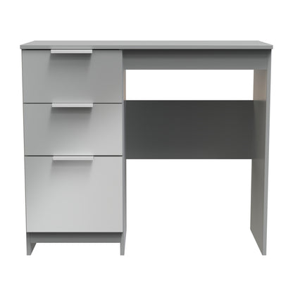 Plymouth Desk Grey 3 Drawers 90cm