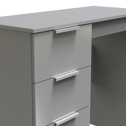 Plymouth Desk Grey 3 Drawers 90cm
