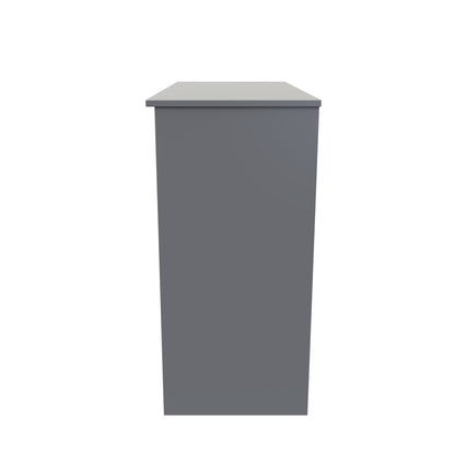 Plymouth Desk Grey 3 Drawers 90cm