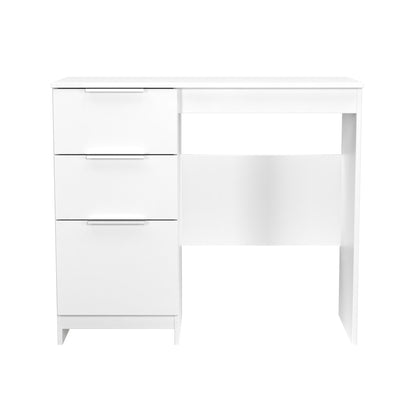 Plymouth Desk White 3 Drawers 90cm