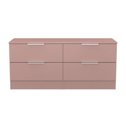 Plymouth Large Chest of Drawers Pink 4 Drawers 110cm