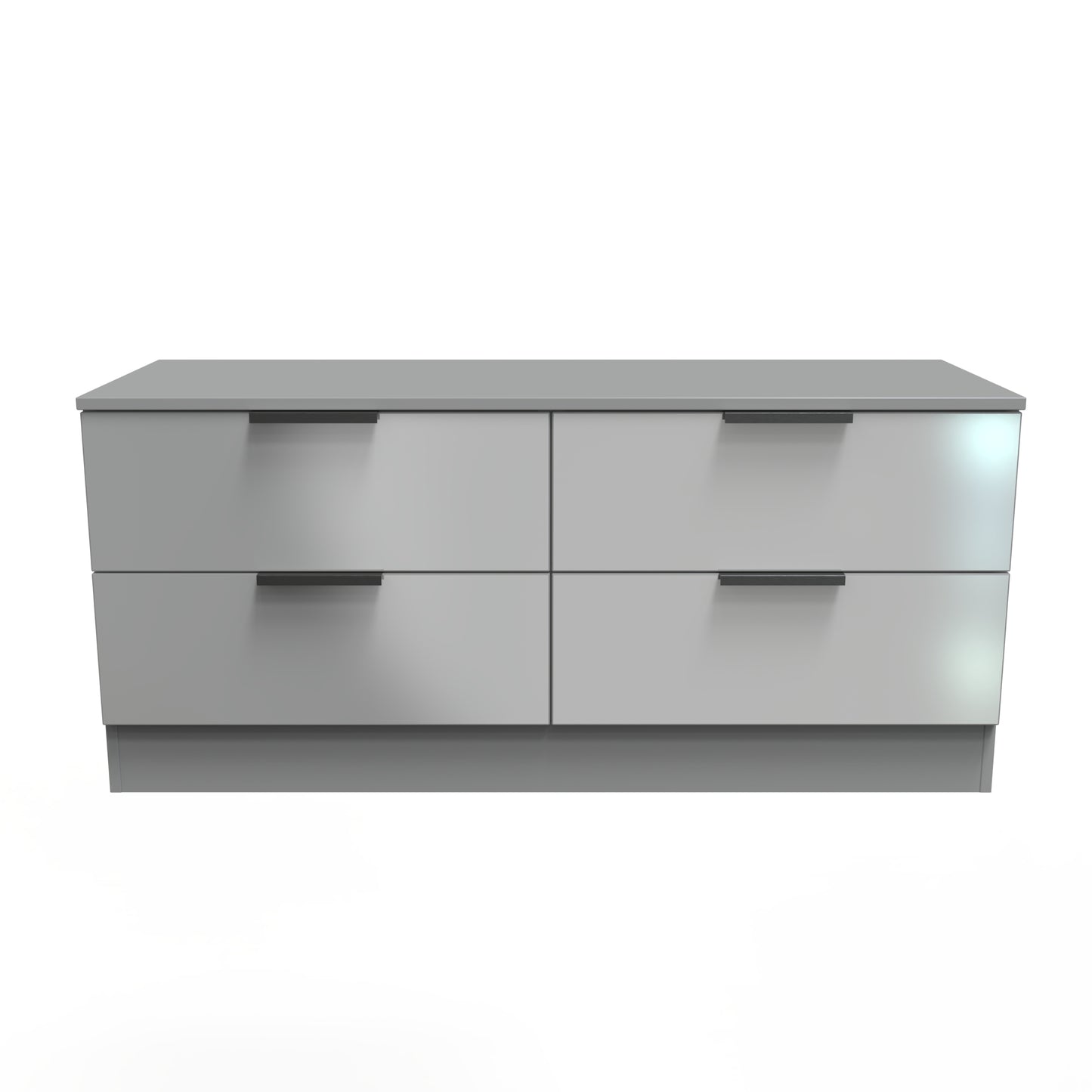 Plymouth Large Chest of Drawers Grey 4 Drawers 110cm
