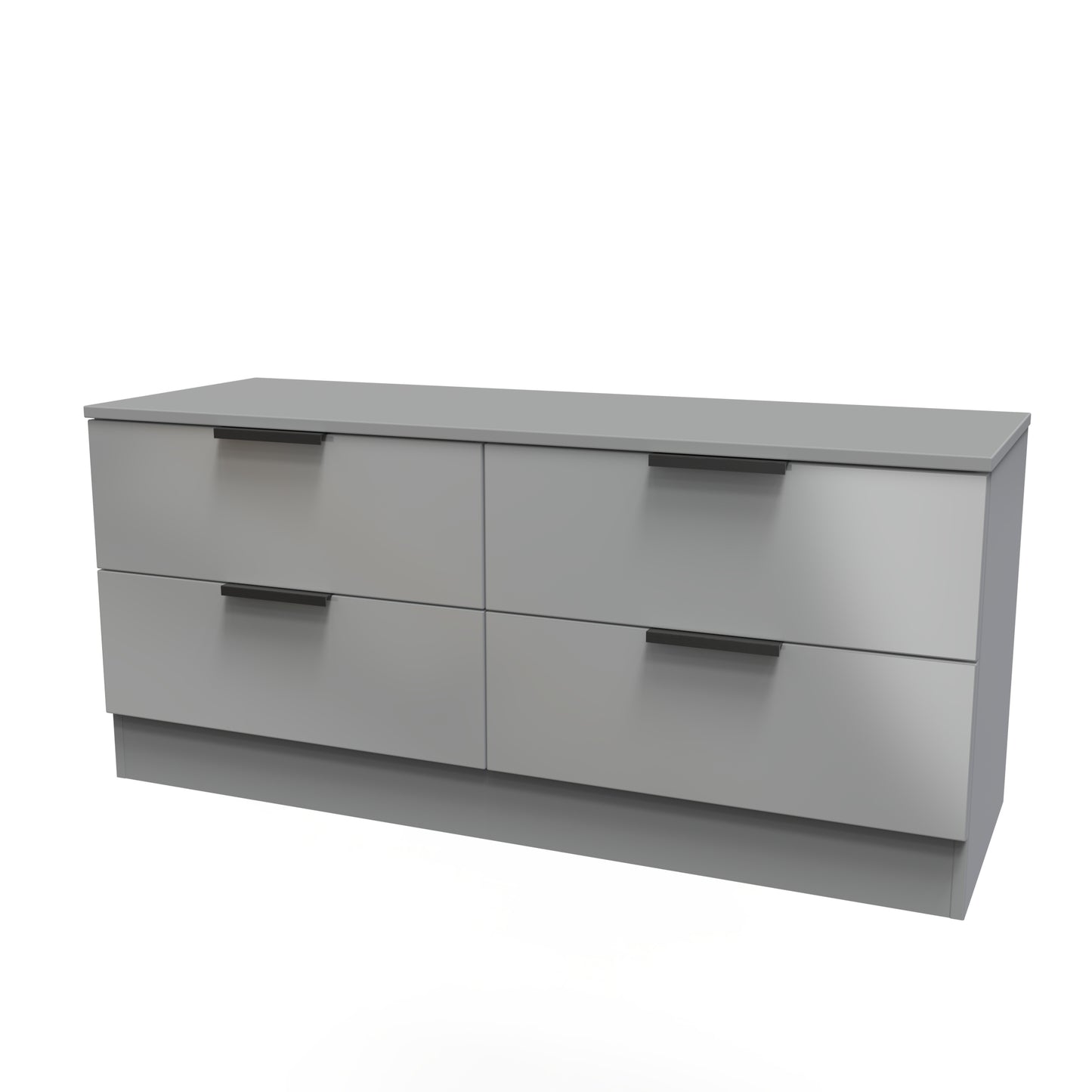 Plymouth Large Chest of Drawers Grey 4 Drawers 110cm