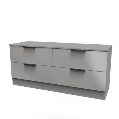 Plymouth Large Chest of Drawers Grey 4 Drawers 110cm