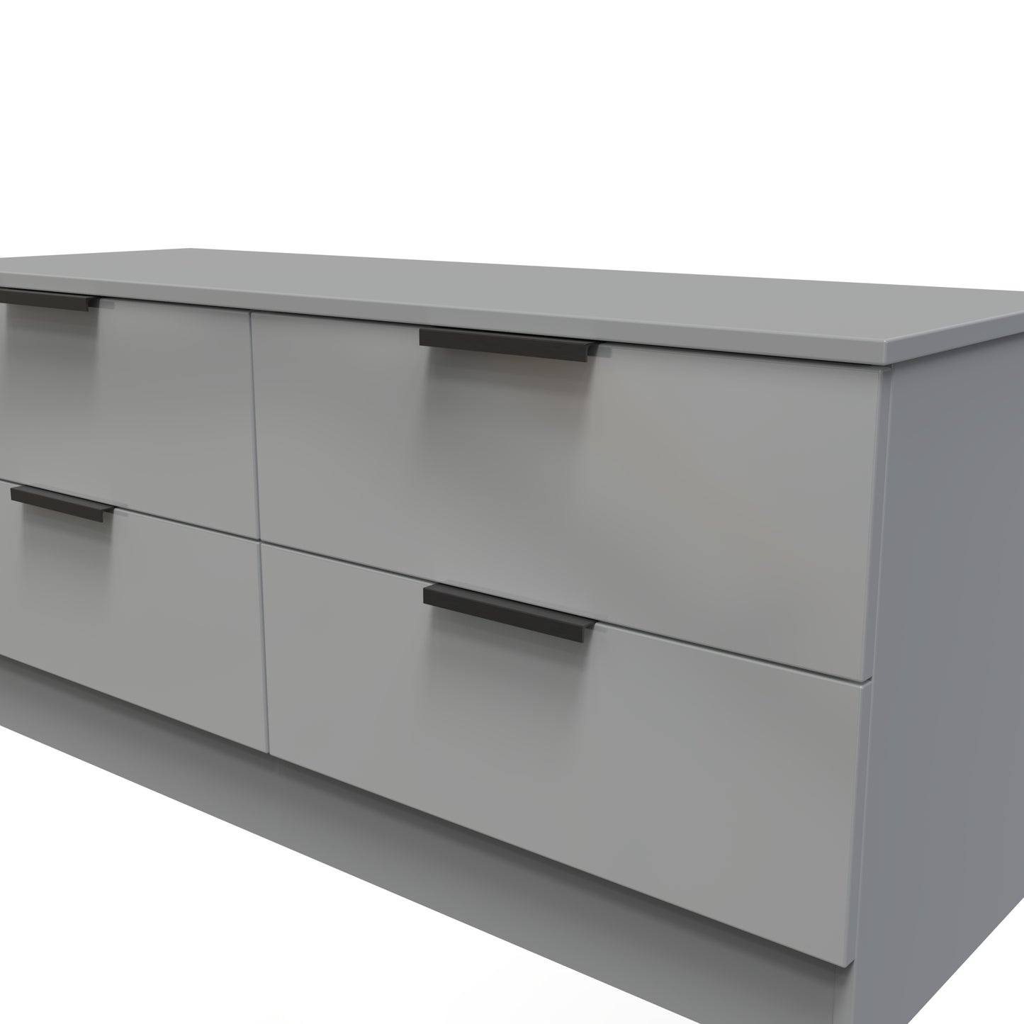 Plymouth Large Chest of Drawers Grey 4 Drawers 110cm