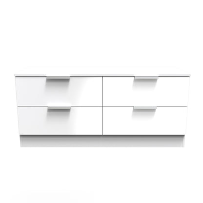 Plymouth Large Chest of Drawers White 4 Drawers 110cm