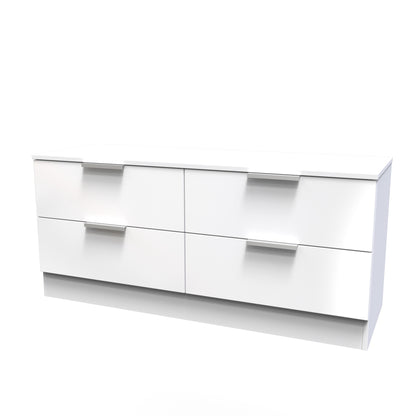 Plymouth Large Chest of Drawers White 4 Drawers 110cm