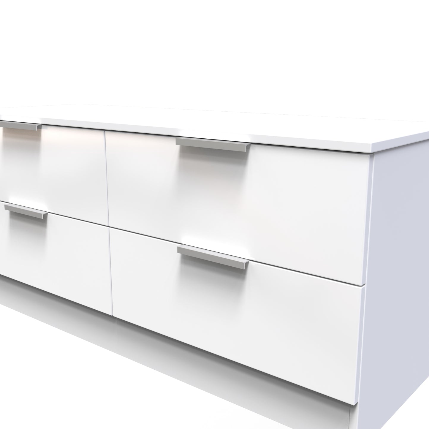 Plymouth Large Chest of Drawers White 4 Drawers 110cm
