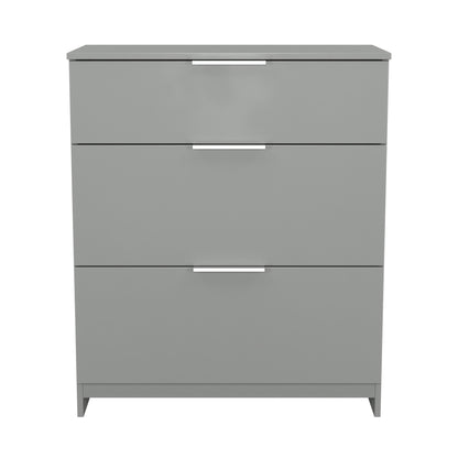 Plymouth Chest of Drawers Grey 3 Drawers 39cm