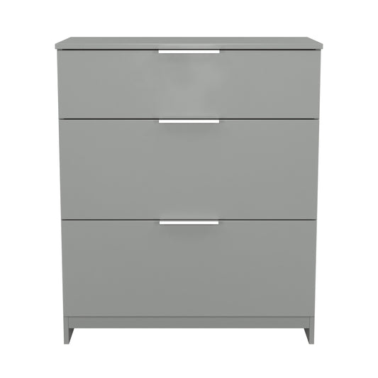 Plymouth Chest of Drawers Grey 3 Drawers 39cm
