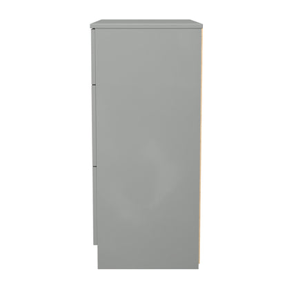 Plymouth Chest of Drawers Grey 3 Drawers 39cm
