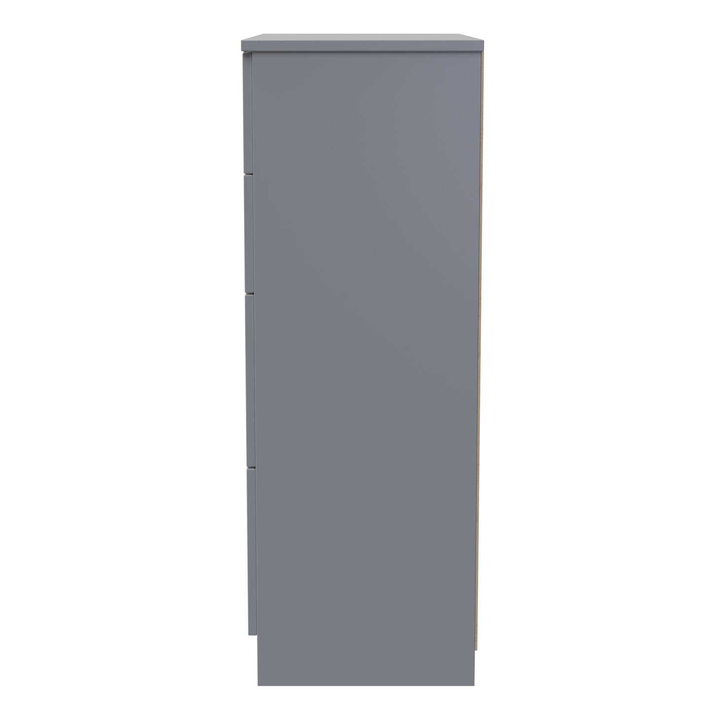Plymouth Tall Chest of Drawers Grey 4 Drawers 74cm