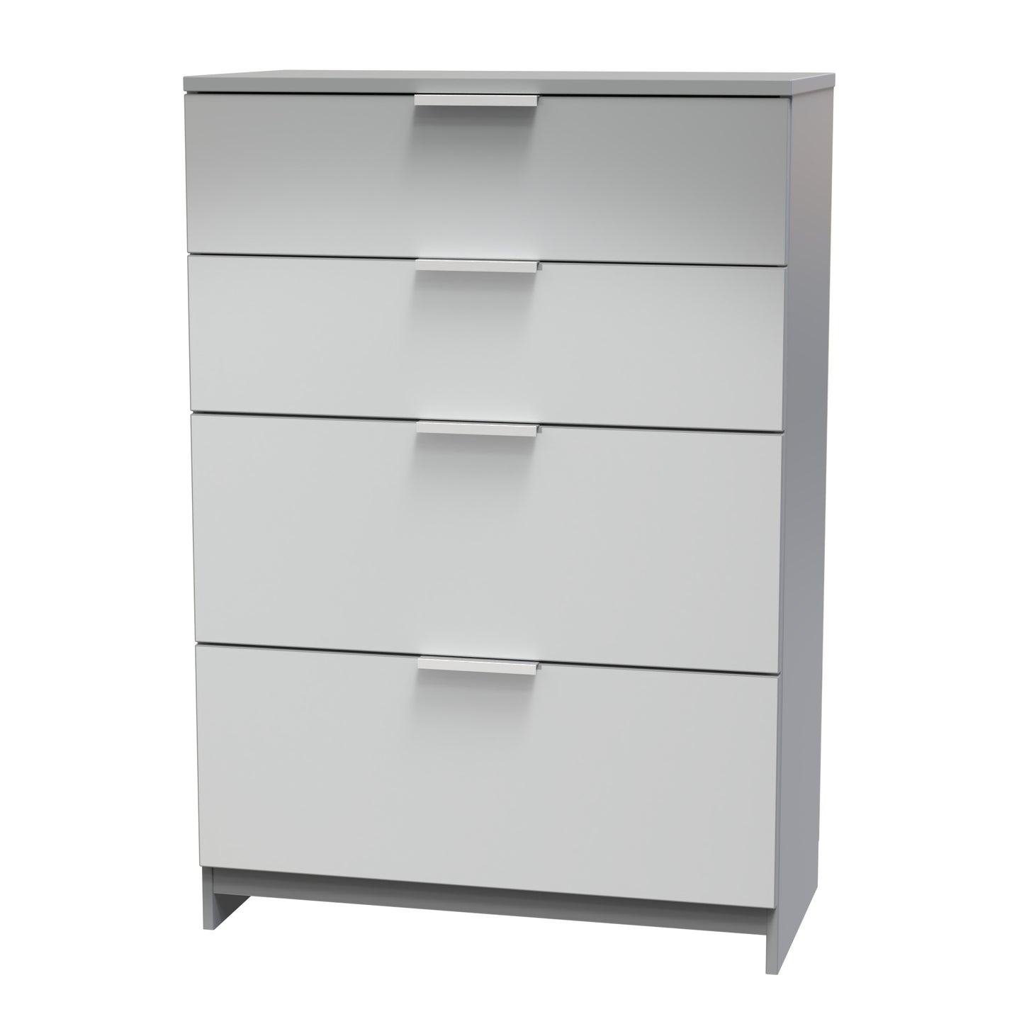 Plymouth Tall Chest of Drawers Grey 4 Drawers 74cm