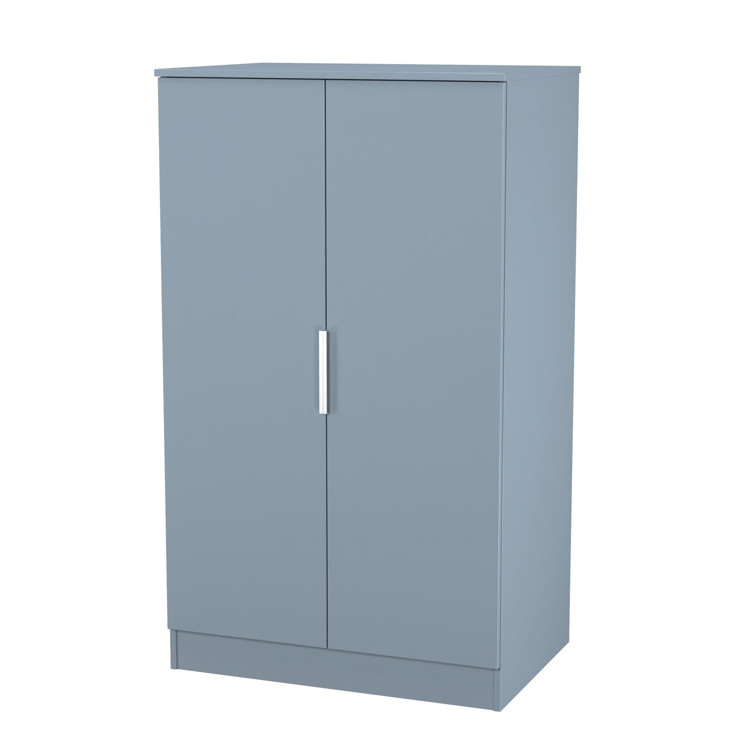 Plymouth Tall Wardrobe Light Blue 2 Doors 1 Shelf 74cm