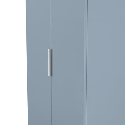 Plymouth Tall Wardrobe Light Blue 2 Doors 1 Shelf 74cm