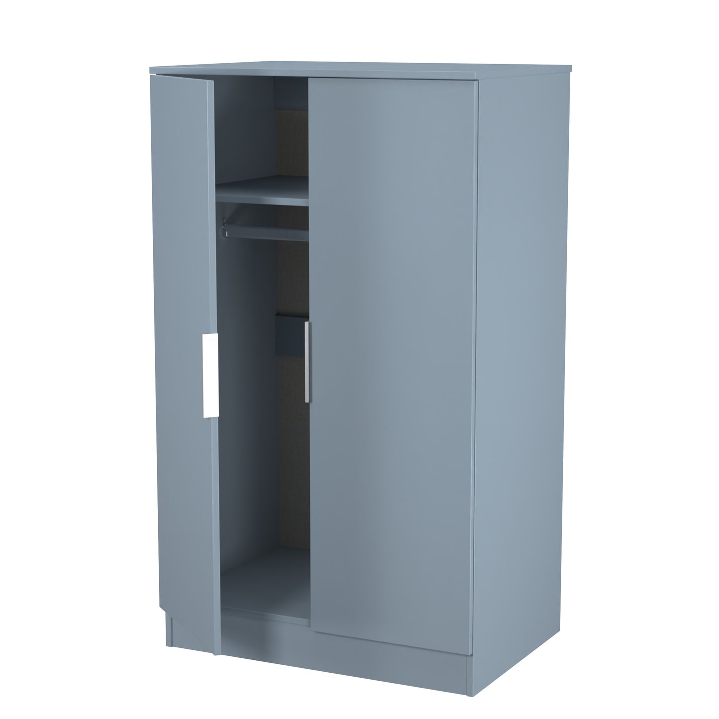 Plymouth Tall Wardrobe Light Blue 2 Doors 1 Shelf 74cm