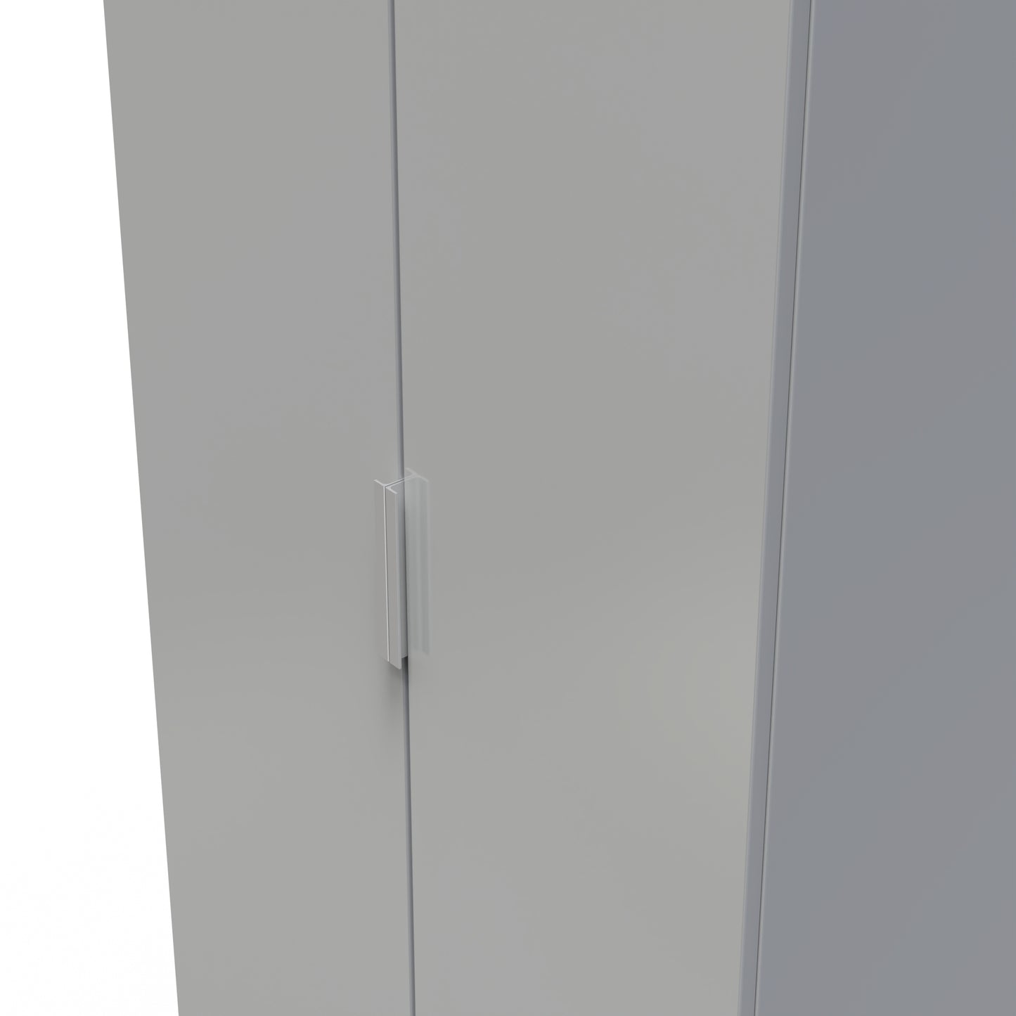 Plymouth Tall Wardrobe Grey 2 Doors 1 Shelf 74cm