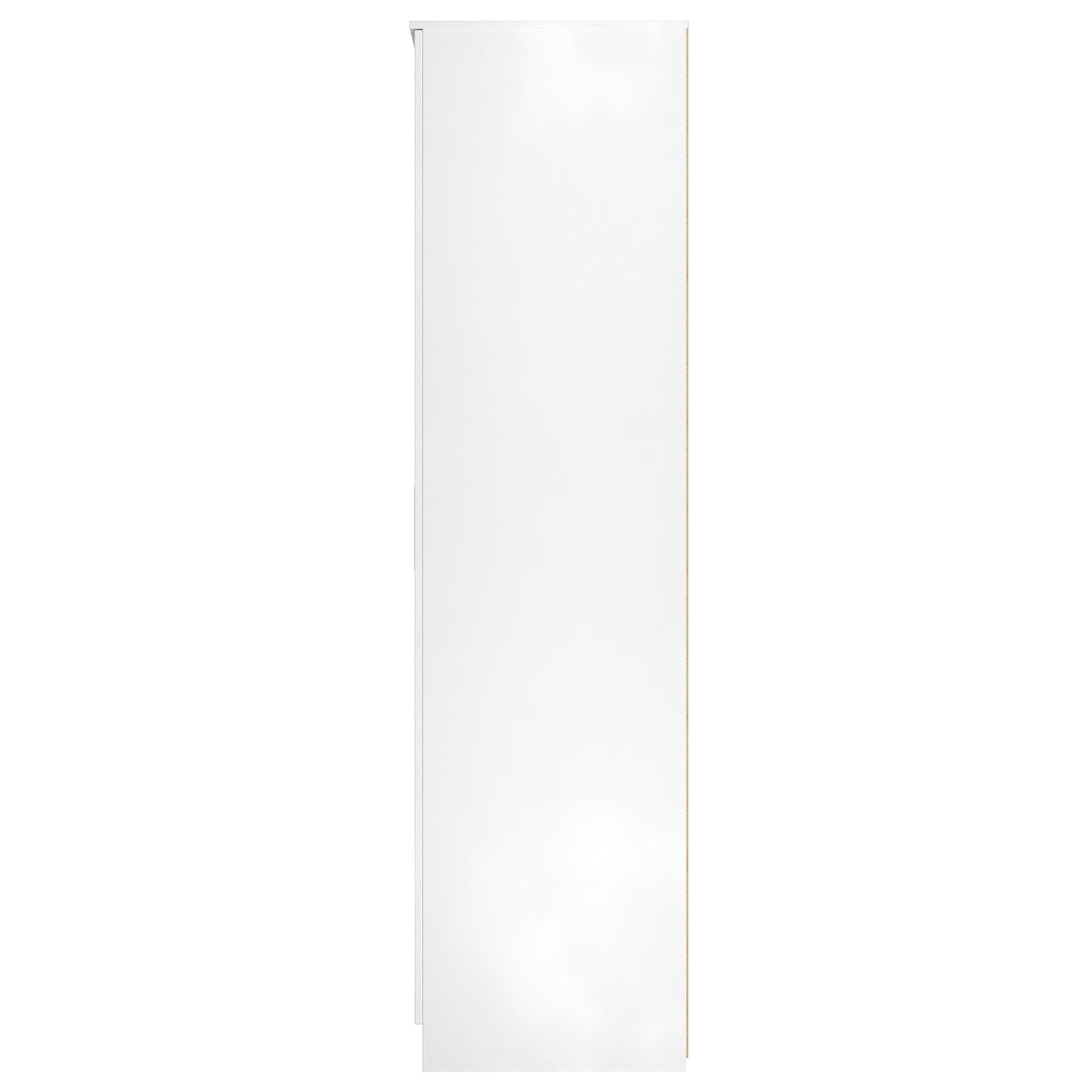 Plymouth Tall Mirror Wardrobe White 1 Shelf 111cm