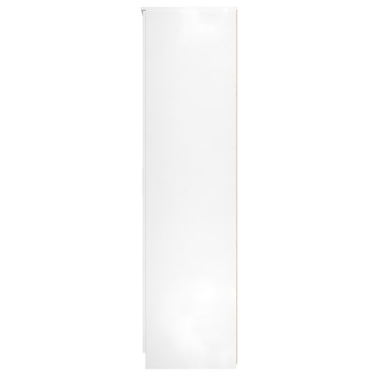 Plymouth Tall Mirror Wardrobe White 1 Shelf 111cm