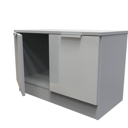 Plymouth TV Unit Grey 2 Doors 74cm
