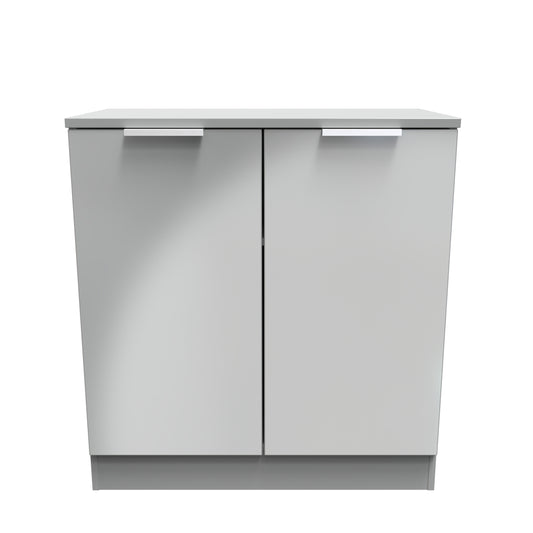 Plymouth Cabinet Grey 2 Doors 1 Shelf 74cm