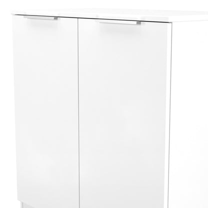 Plymouth Cabinet White 2 Doors 1 Shelf 74cm
