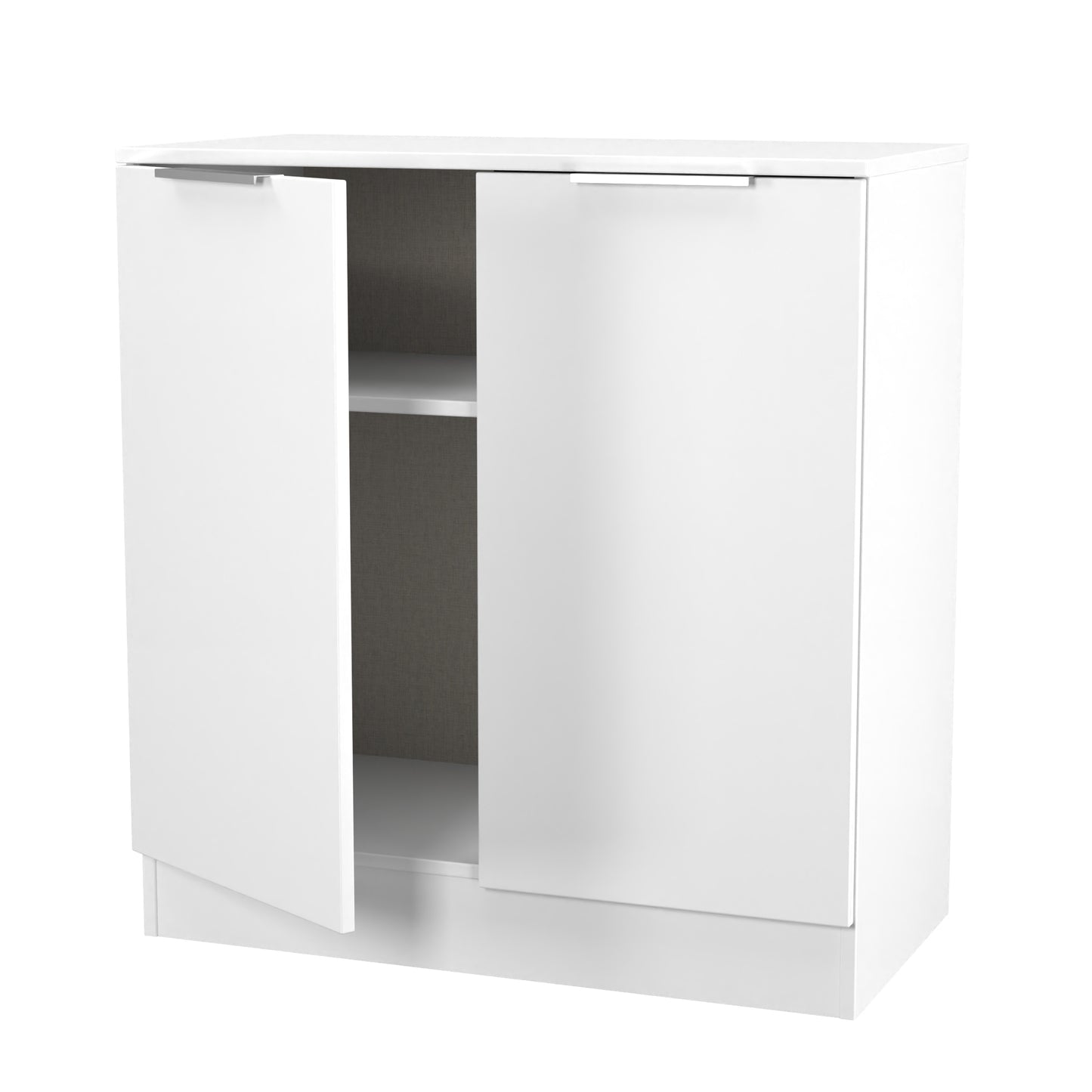Plymouth Cabinet White 2 Doors 1 Shelf 74cm