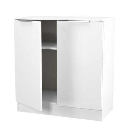 Plymouth Cabinet White 2 Doors 1 Shelf 74cm