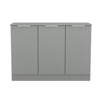Plymouth Large Sideboard Grey 3 Doors 1 Shelf 110cm