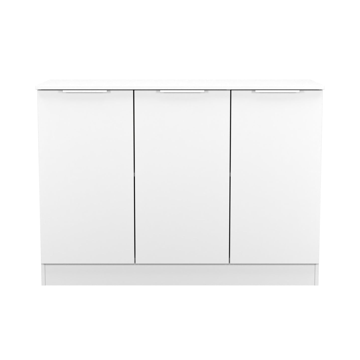 Plymouth Large Sideboard White 3 Doors 1 Shelf 110cm
