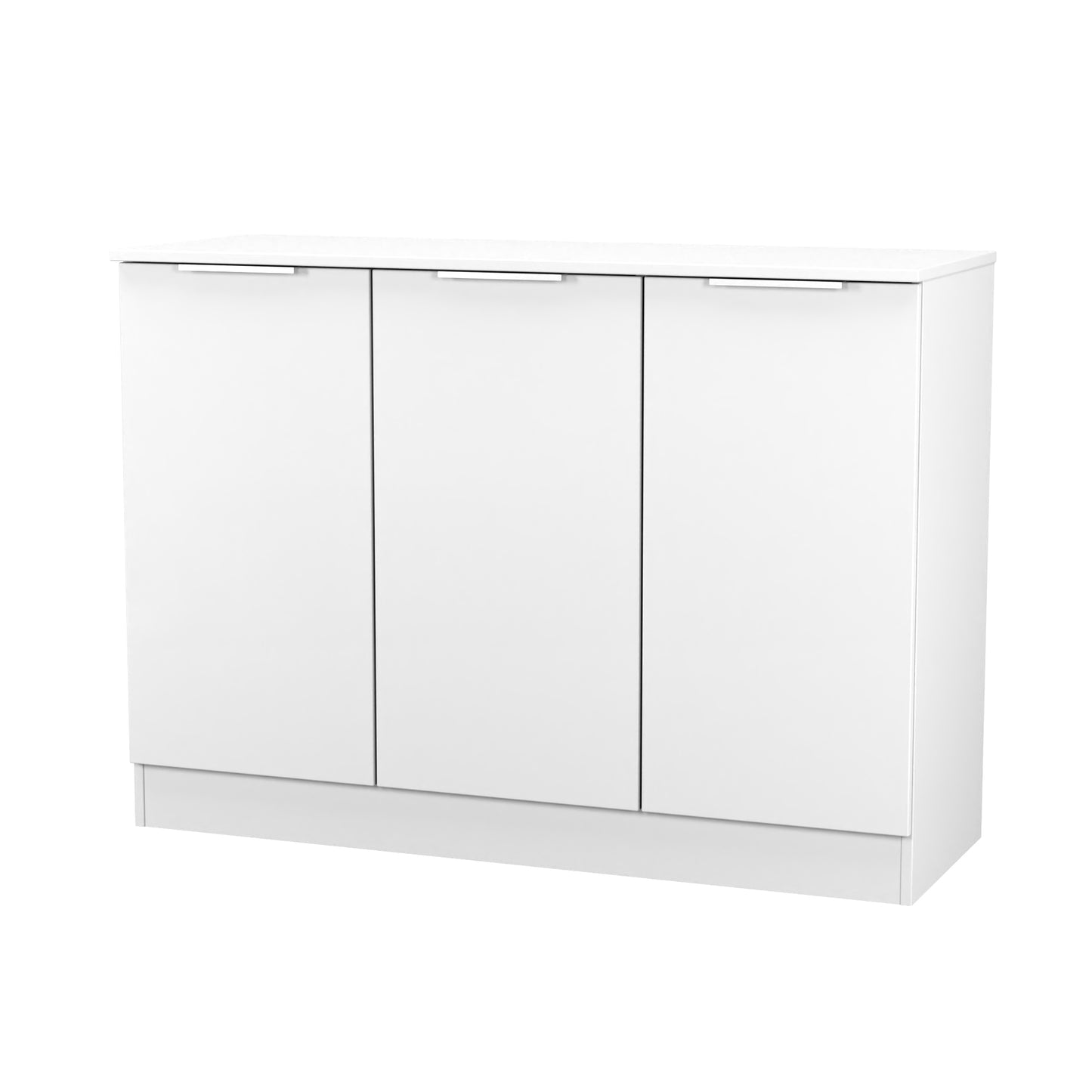 Plymouth Large Sideboard White 3 Doors 1 Shelf 110cm