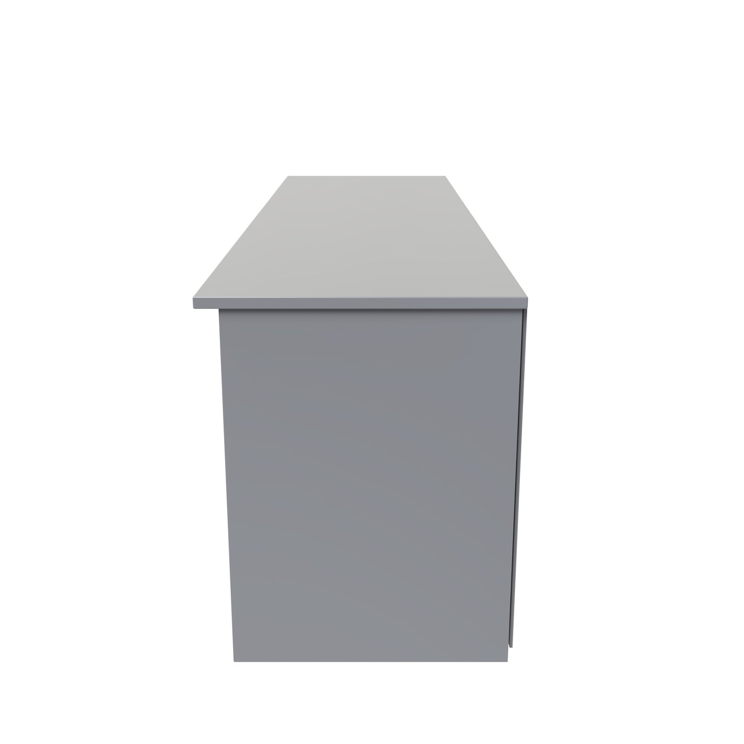 Plymouth TV Unit Grey 5 Shelves 1 Drawer 144cm