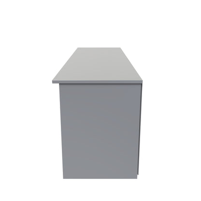 Plymouth TV Unit Grey 5 Shelves 1 Drawer 144cm