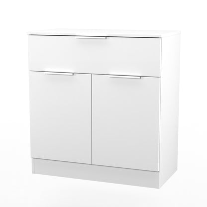 Plymouth Sideboard White 2 Doors 1 Drawer 74cm