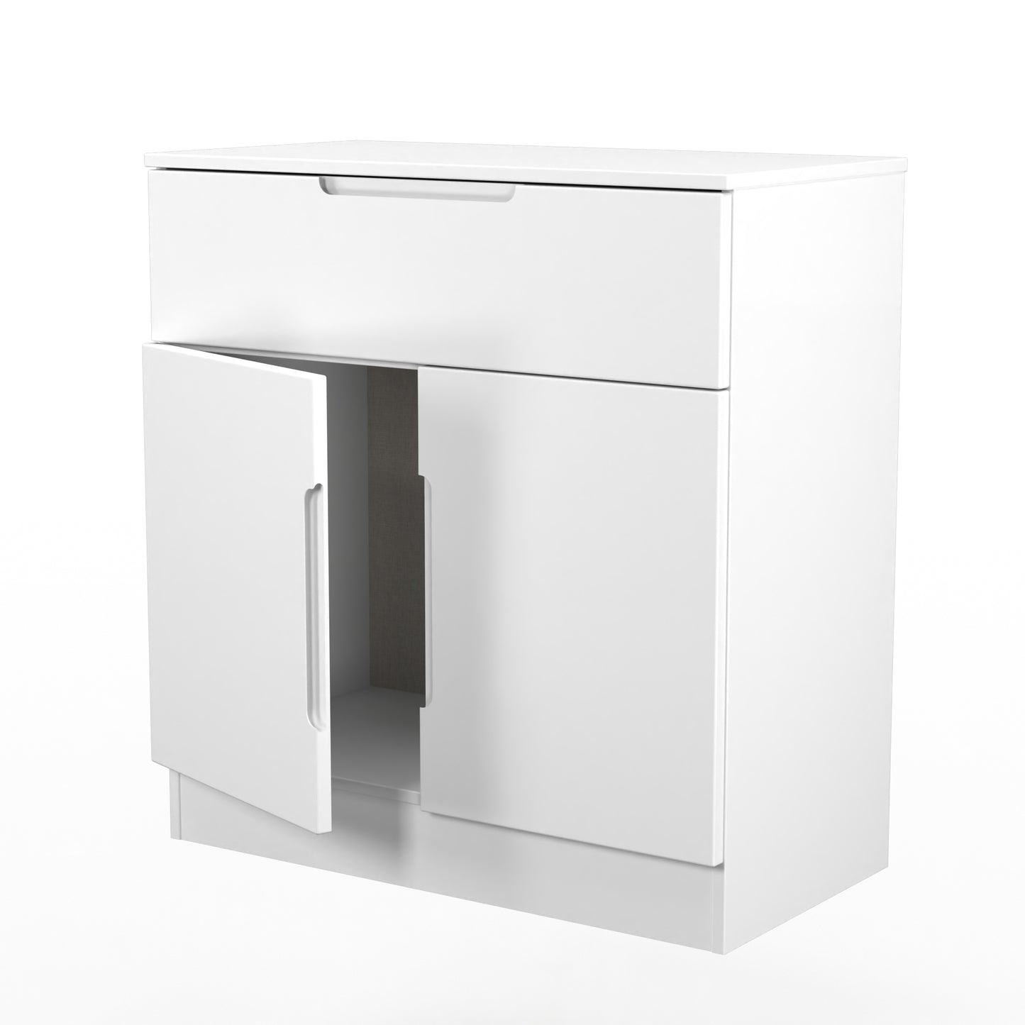 Plymouth Sideboard White 2 Doors 1 Drawer 74cm