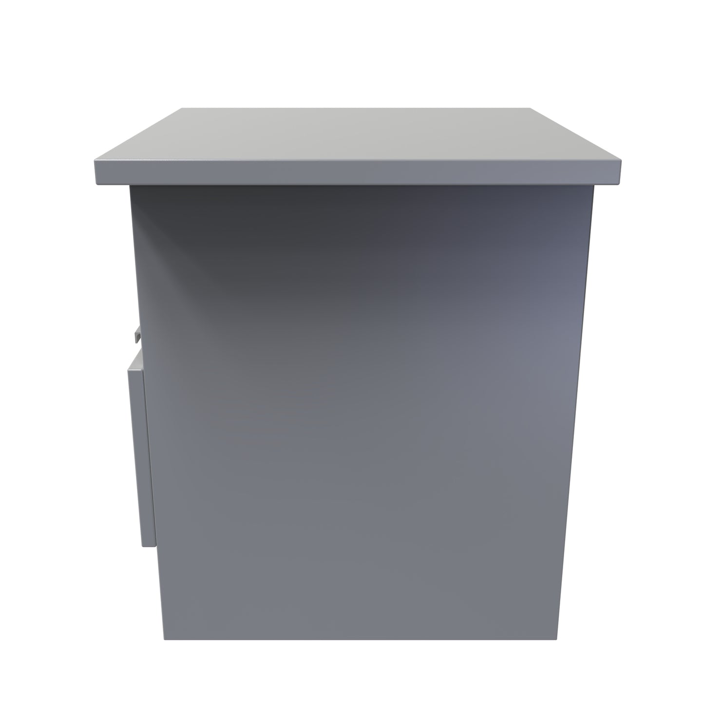 Plymouth Side Table Grey 1 Shelf 1 Drawer 44cm