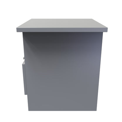 Plymouth Side Table Grey 1 Shelf 1 Drawer 44cm