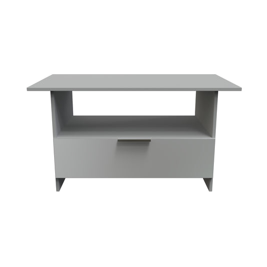 Plymouth Coffee Table Grey 1 Shelf 1 Drawer 93cm