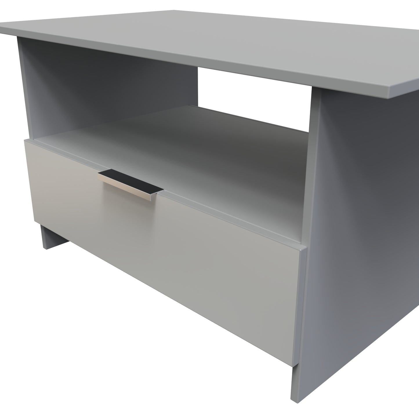 Plymouth Coffee Table Grey 1 Shelf 1 Drawer 93cm